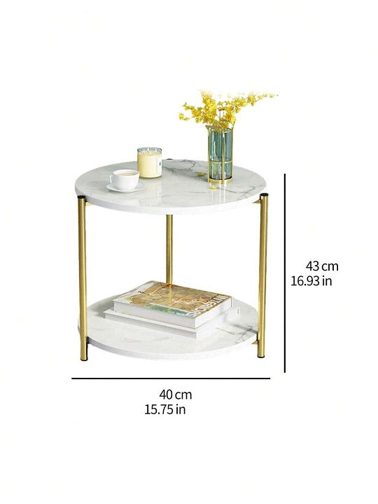 Side Table Sofa End Bedside Nightstand Gold Sideboard Cormac