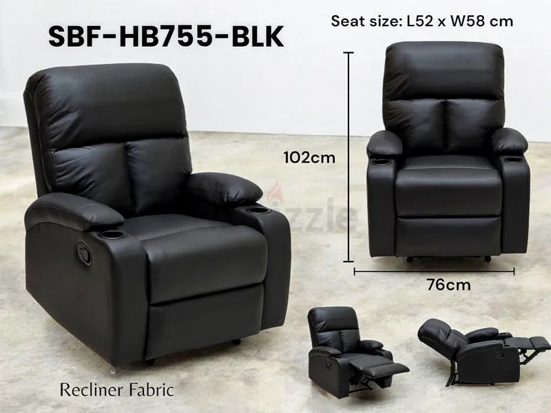 Living Room Comfortable Luxury Electric Single Leather Recliner Sofa Chair