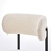 Luxurious Modern Dining Chairs - Stainless Steel Leg, Lamb Wool Single Lounge Chair for Hotel, Restaurant, and Office - High-End Living Room Seating (White)