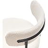 Luxurious Modern Dining Chairs - Stainless Steel Leg, Lamb Wool Single Lounge Chair for Hotel, Restaurant, and Office - High-End Living Room Seating (White)