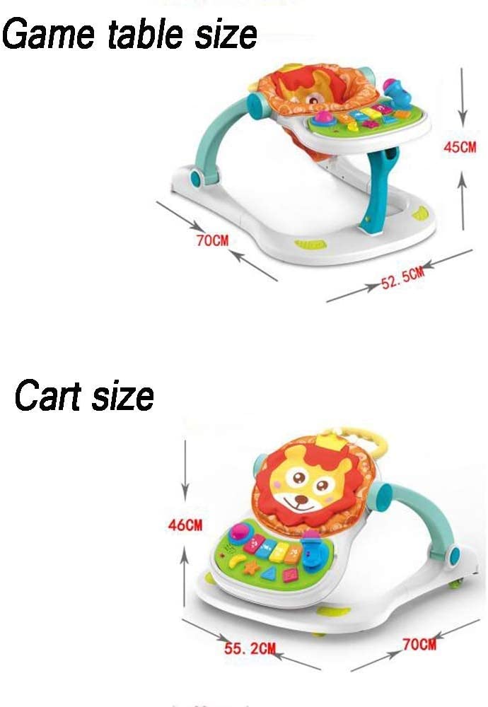 Activity Walker Sit-to-Stand,Walking Toy 4 in 1 Foldable Toddler Stand Learning Stroller, Bouncer and Walker,Early Educational Child Activity Center,Toys Gift for Toddler Boys Girls