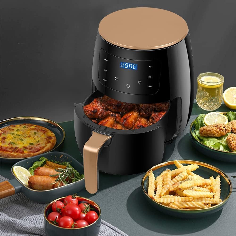 Air Fryer Black 6L Multifunctional Digital Touch Air Fryer,Air Fryer Black (2400, Watts)