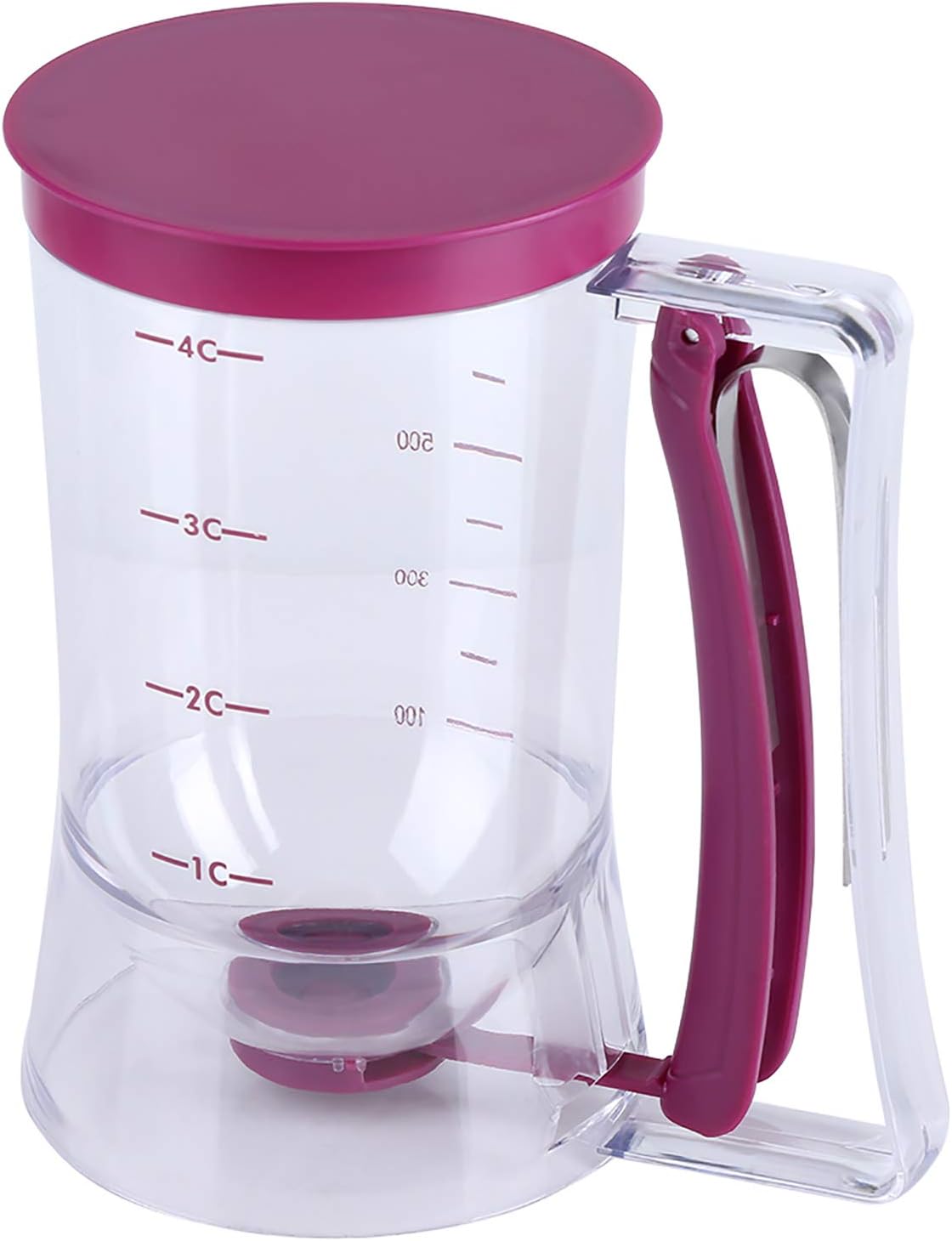 Cake Dough Dispenser, Dough Scoop 900 ml, Dough Scoop for Pancakes, 17 x 11 x 18.5 cm, Dough Cream Separator, Cupcake Maker with Trade Fair Label, Baking Tool for Waffles, Muffin Mixes, Crepes