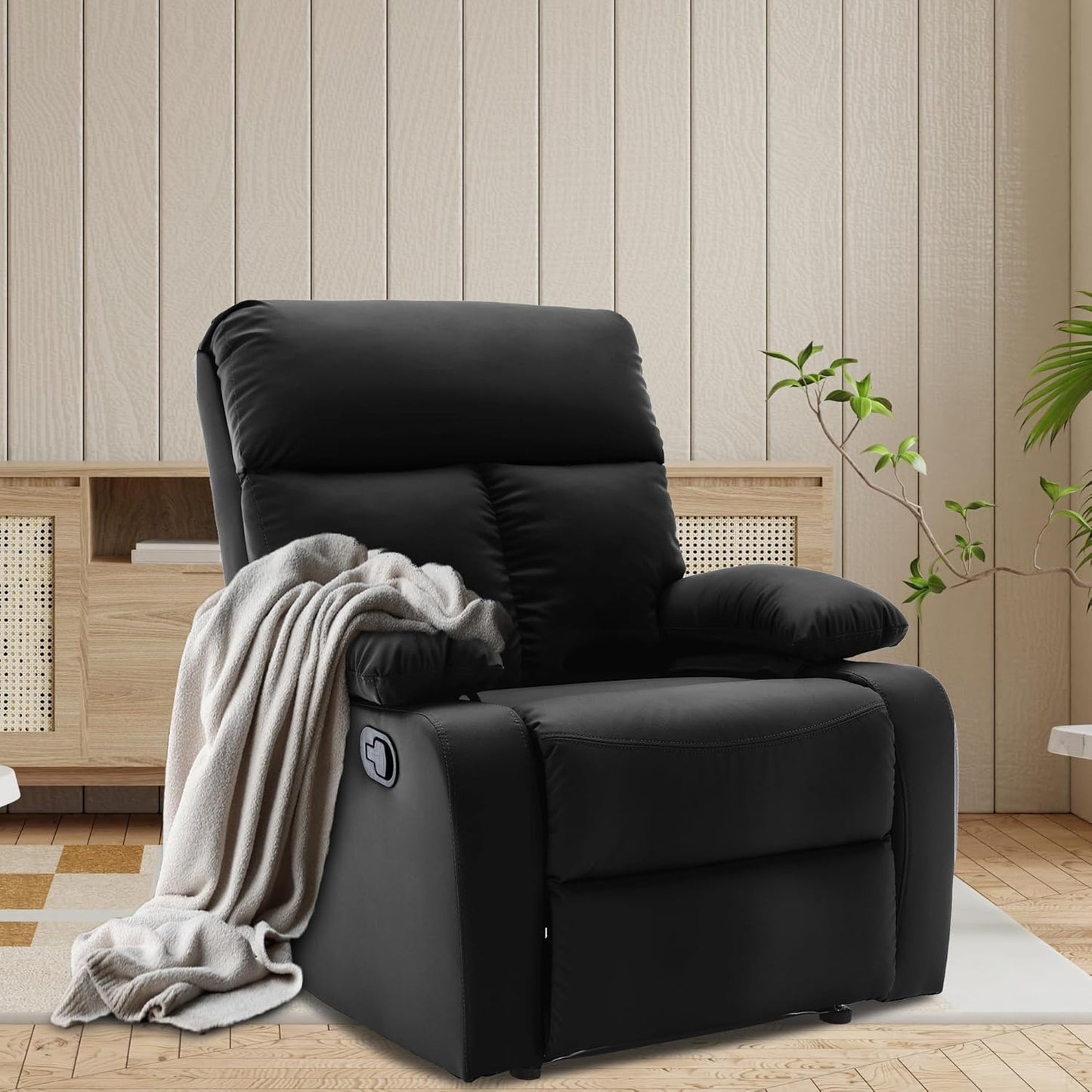Living Room Comfortable Luxury Electric Single Leather Recliner Sofa Chair