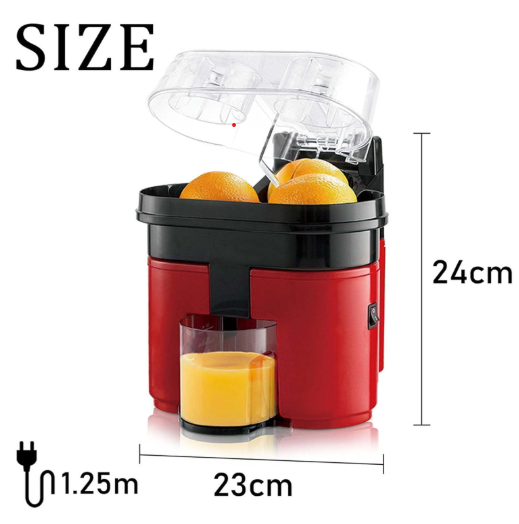Electric Double Citrus Juicer, 90W Cutting Squeezing Juicer, Slow Masticating Juicer, Lemon Juicer
