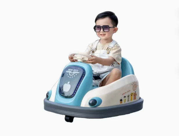 Electric Ride-On Car - 380 Degree - Suitable for Children Aged 1 to 5 - Unisex - Plastic - No Assembly Required - 70cm x 55cm x 50cm - 25kg - 50cm Width - 60cm Height