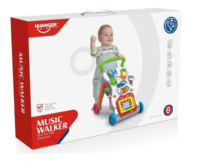 Baby walker led light ,music 9month plus