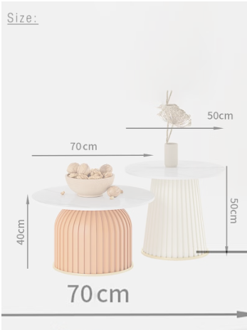 2 pcs Coffee Table Set Modern Coffee Side Table Set Cafe Table Sofa Side Table End Table Snack Table Fshion Design for Living Room