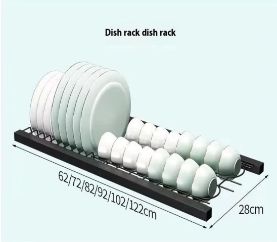 Over The Sink Dish Drying Rack, 3 Tier kitchen Drainer Drying Rack with Cover, Space Saving Large Stainless Steel Sink Dish Rack for Dishes, Bowls, Cutlery