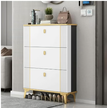 Wooden Shoe Rack to Organize the Shoes – Sturdy Shoe Cabinet with Wide Storage Capacity (Shoe Wardrobe New - White)