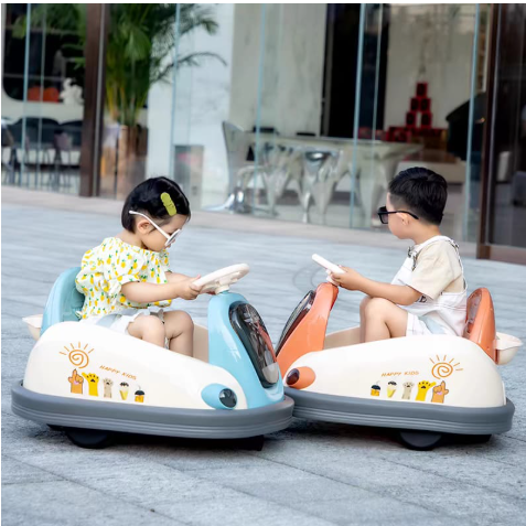 Electric Ride-On Car - 380 Degree - Suitable for Children Aged 1 to 5 - Unisex - Plastic - No Assembly Required - 70cm x 55cm x 50cm - 25kg - 50cm Width - 60cm Height