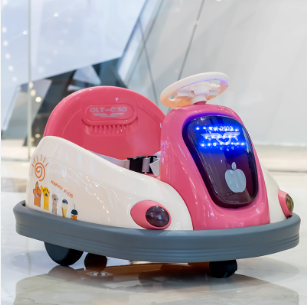 Electric Ride-On Car - 380 Degree - Suitable for Children Aged 1 to 5 - Unisex - Plastic - No Assembly Required - 70cm x 55cm x 50cm - 25kg - 50cm Width - 60cm Height