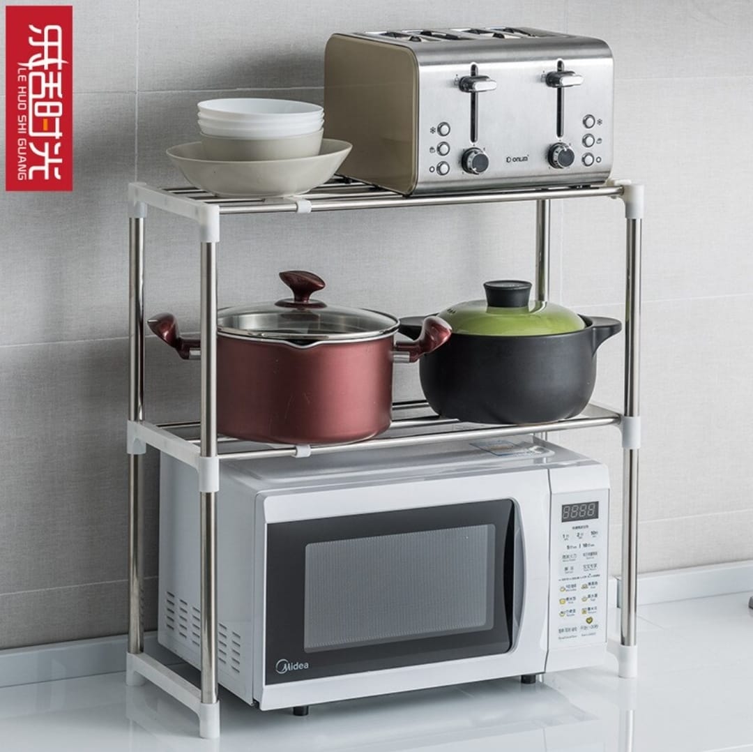 Kitchen microwave stand, Black, Microwave oven stand