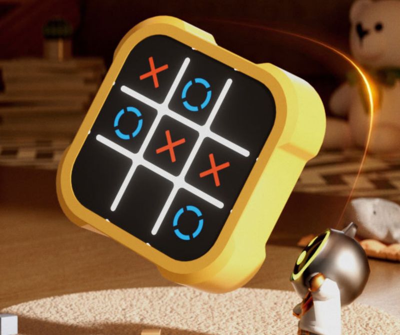 Tic-tac-toe Game 3 in 1 Handheld Puzzle Game Console Portable Travel Games for Educational and Memory Growth