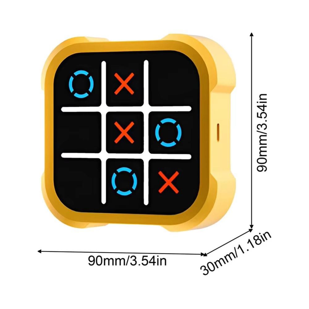 Tic-tac-toe Game 3 in 1 Handheld Puzzle Game Console Portable Travel Games for Educational and Memory Growth