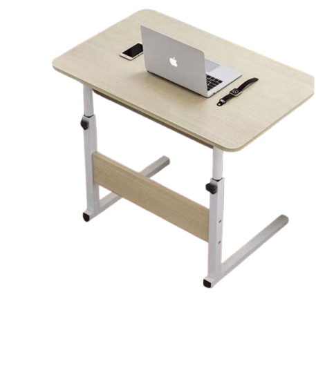 Overbed Table Height Adjustable Mobile Stand up Computer Desk Suitable for Bedroom, Living