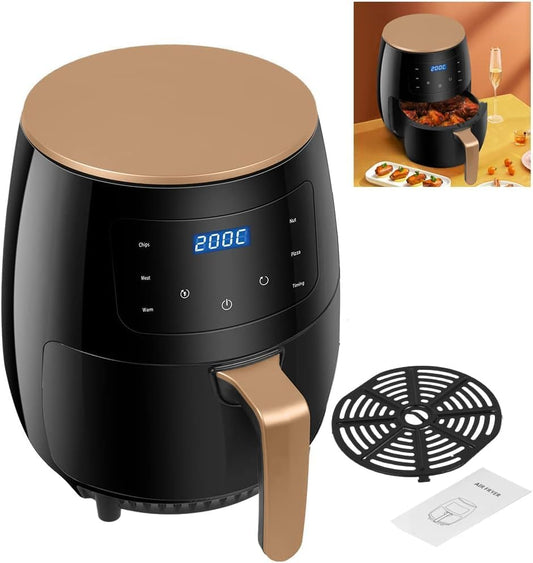 Air Fryer Black 6L Multifunctional Digital Touch Air Fryer,Air Fryer Black (2400, Watts)