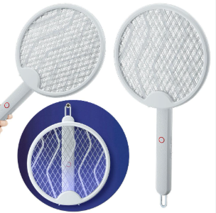 3-in-1 Smart 9.05x11.4in Foldable Rechargeable Bug Zapper,Electric Fly Swatter,Travel & Home Insect Killer,USB Charge,Safe Design