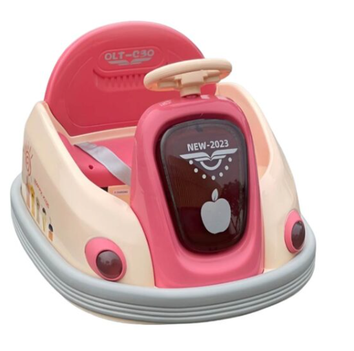 Electric Ride-On Car - 380 Degree - Suitable for Children Aged 1 to 5 - Unisex - Plastic - No Assembly Required - 70cm x 55cm x 50cm - 25kg - 50cm Width - 60cm Height