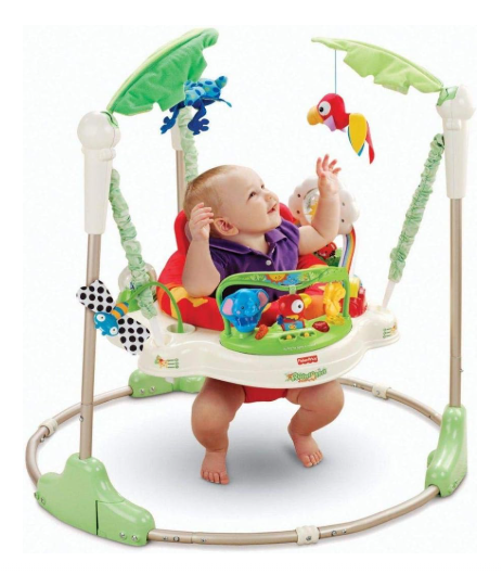 Baby Jumper Walker Cradle Tropical Forest Baby Swing Rocking Jump beby Bouncer Swing Fitness Chair