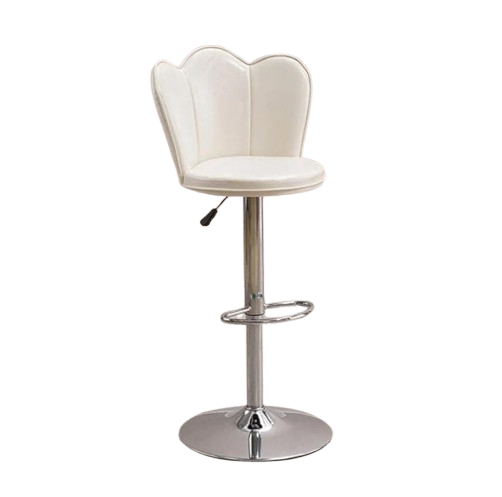 Adjustable Swivel Bar Stool, Modern Counter Height Barstools with Low Back and Footrest, Comfy Upholstered Kitchen Island Bar Chairs with Metal Footrest for Dining Room Pub