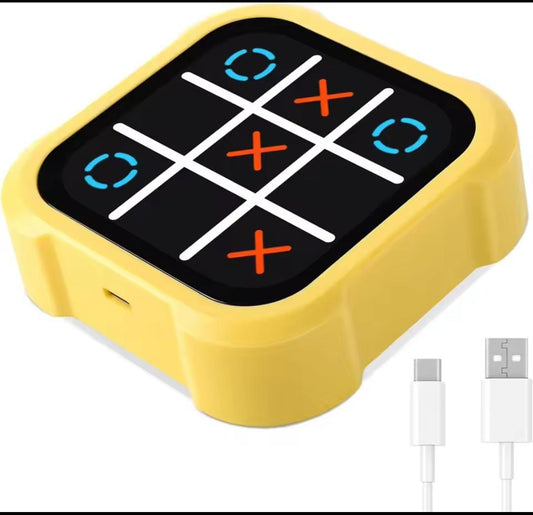 Tic-tac-toe Game 3 in 1 Handheld Puzzle Game Console Portable Travel Games for Educational and Memory Growth