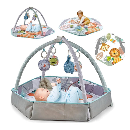 3 In 1 Baby Fitness Mat Playmat Baby Game Mat Baby Activity Gym Newborn Toys